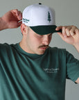 The Hudson Hat: Pine Street Green/White