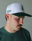 The Hudson Hat: Pine Street Green/White