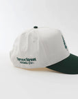 The Hudson Hat: Pine Street Green/White