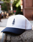 The Hudson: White | Classic Navy