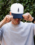 The Hudson: White | Classic Navy