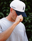The Hudson: White | Classic Navy