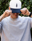 The Hudson: White | Classic Navy